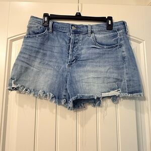 Joe's Jeans Distressed Blue Denim Shorts